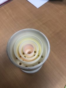 3D-printed rainbow marshmallow nozzle