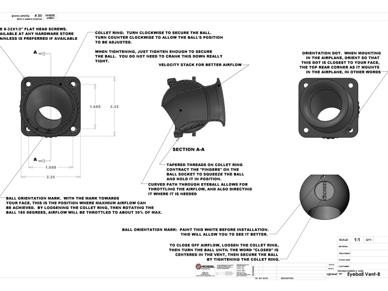 Christen Eagle Eyeball Vent 3D Printing Shop i.materialise