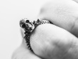 SkullRing EvilFist silver 925