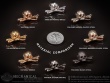Cross Human Skull and Bone Memento Mori Gothic Pendant Necklace Jewelry (Steel)