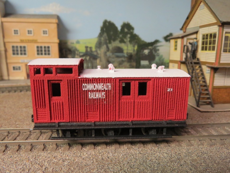Commonwealth Railways Z - YS Wooden Brake Van HO Scale 1 piece model