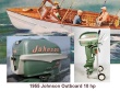 Vintage 1950s Johnson Outboard and tank