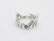 Love Mum Ring - Mother's day gift - Sterling Silver with Sapphire