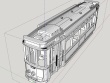 1-87 RET 202 221 Delmez body version B renovated car with advertising board on the front V1-1