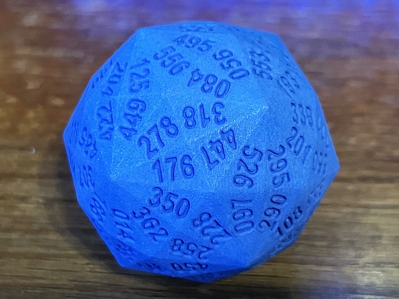 This listing only includes the blue dice.