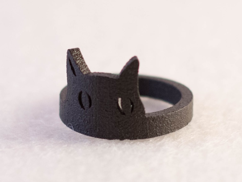 Peeking Cat Ring (Size 7 - 17,5mm)