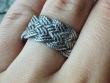 Nautical themed Turk's head ring - Size 10