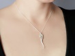 Seahorse silver pendant