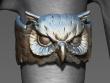 Owl ring size 6.5US(17 mm diameter)