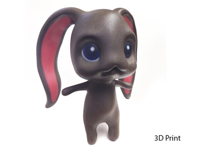 Rabbit Cartoon Character | 3D Printing Shop 