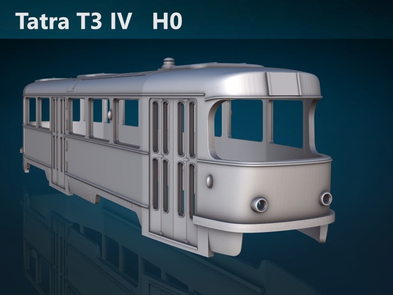 Tatra T3 IV H0 front view