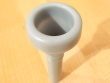 Gray Resin - Benge 59 large shank bass trombone (euphonium) mouthpiece 3D rendering