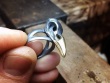 CROW SKULL ring size 7.5 (17.7mm)