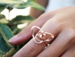 Wire Heart Ring - Wire Art Jewelry - Contemporary Ring - Vulcan Jewelry