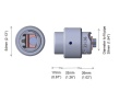 ZM36 - Covert Mount Waste Pipe Dual for P1265 and FA1125