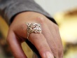 Chinese Zodiac Tiger Ring - Silver Tiger Ring - Vulcan Jewelry