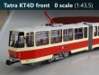 Tatra KT4D Front 0 scale body