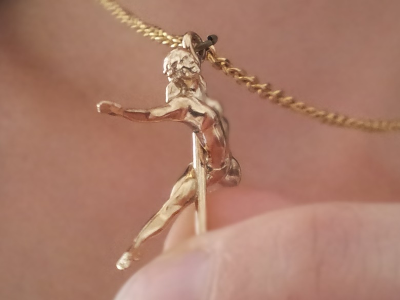 Wearing printed in bronze