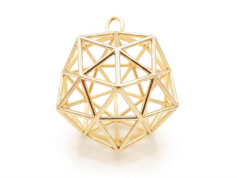 Conscious Crystal Pendant - Brass
