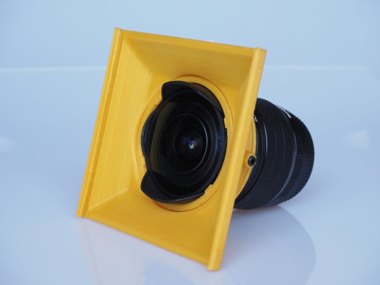 prototype to show placement on lens