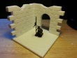 Short Dungeon Wall with small doorway and door