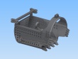 1 CY Dragline bucket set with holes