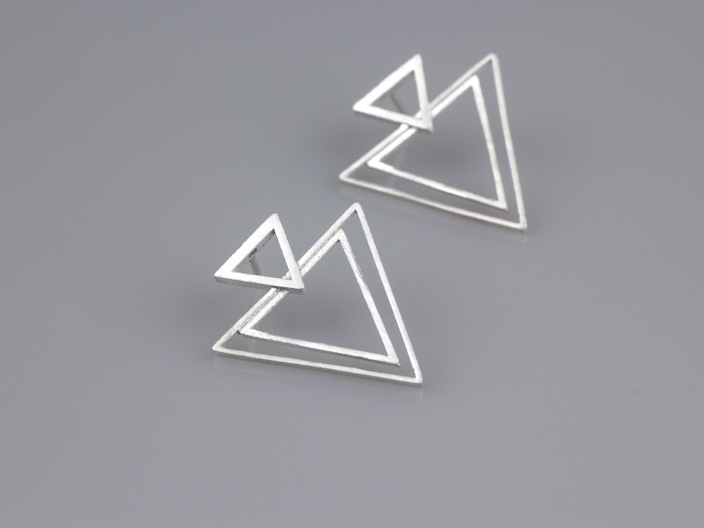 925er Silber Ohrringe, Line