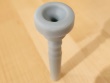 Custom 10½FW trumpet mouthpiece - UMI Conn 10½CW wide rim and Bach 3F shallow cup