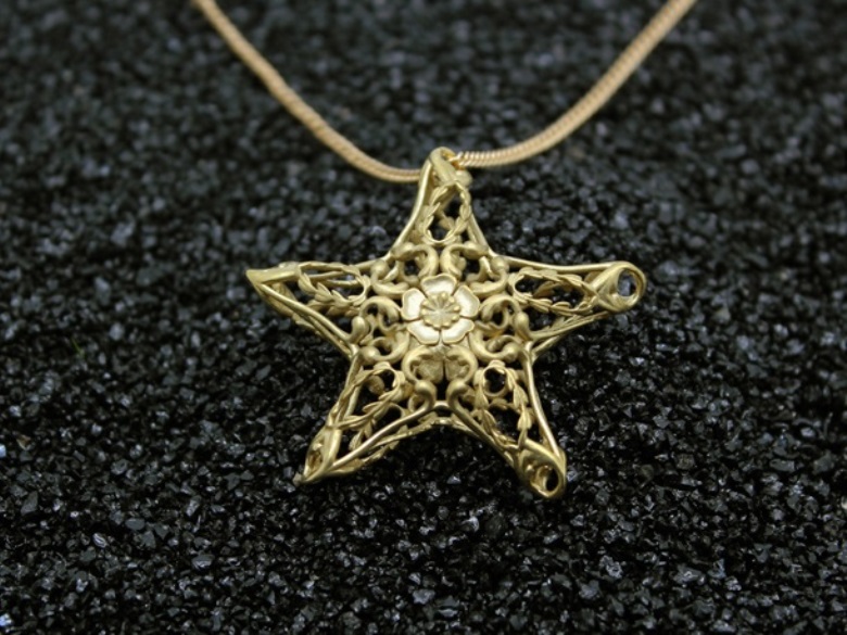 Twisted Star Pendant, Desmond Chan - Vulcan Jewelry