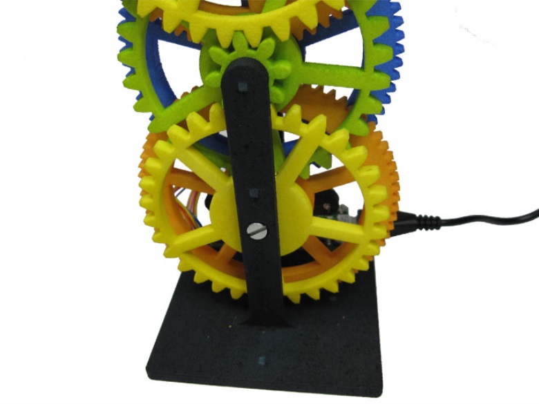 single motor mechanical clock 3d printed