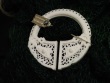 Celtic Brooch Silver and White