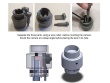 ZM36 - Covert Mount Waste Pipe Dual for P1265 and FA1125