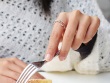 Love Mum Ring - Mother's day gift - Sterling Silver with Sapphire